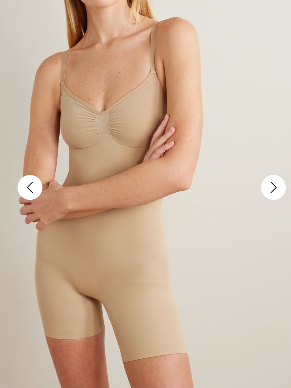 Skims mid thigh body suit